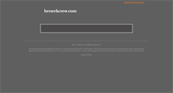 Desktop Screenshot of berserkcrew.com
